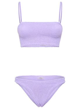 Hunza G: Gigi bikini set - Lilac - women_0 | Luisa Via Roma