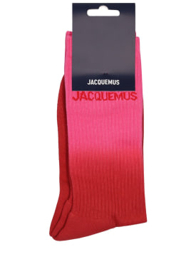 Jacquemus: Les Chaussettes Moisson socks - Multi/Red - men_0 | Luisa Via Roma