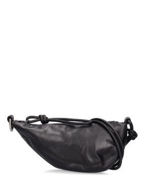 Dries Van Noten: Leather crossbody bag - Black - men_0 | Luisa Via Roma