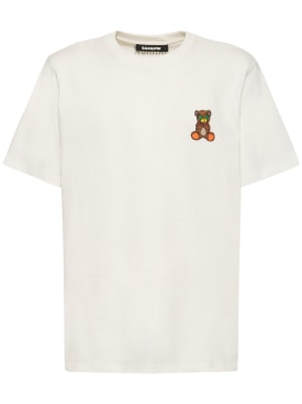 Barrow: Camiseta de algodón con estampado - Blanco - men_0 | Luisa Via Roma