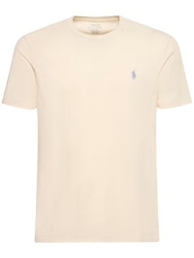 Polo Ralph Lauren: Logo t-shirt - Parchment Cream - men_0 | Luisa Via Roma