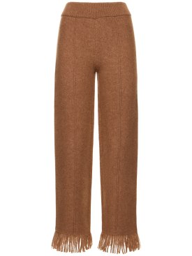 Alanui: A Finest cashmere blend pants - Brown - women_0 | Luisa Via Roma