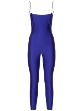 The Andamane: Nicky spaghetti strap jumpsuit - Blue - women_0 | Luisa Via Roma
