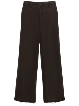 Doublet: Oversize bleached cotton pants - Black - men_0 | Luisa Via Roma