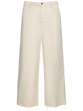Doublet: Oversize bleached cotton pants - Beige - men_0 | Luisa Via Roma