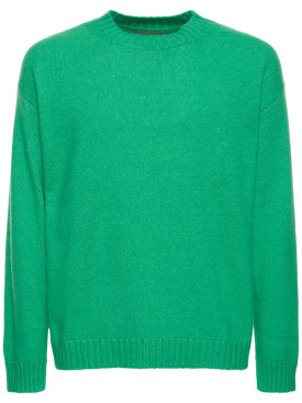 Laneus: Crewneck sweater - Green - men_0 | Luisa Via Roma