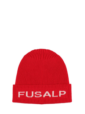 Fusalp: Fully wool & cashmere beanie - Red - women_0 | Luisa Via Roma