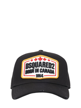 Dsquared2: Dsquared2 logo棒球帽 - 黑色 - men_0 | Luisa Via Roma