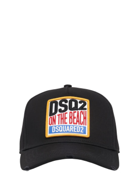 Dsquared2: Dsquared2 logo棒球帽 - 黑色 - men_0 | Luisa Via Roma