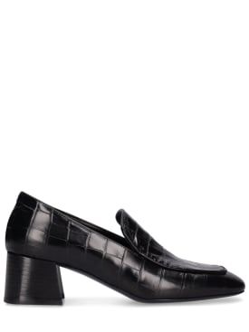 Toteme: Escarpins en cuir The Block Heel 55 mm - Noir - women_0 | Luisa Via Roma
