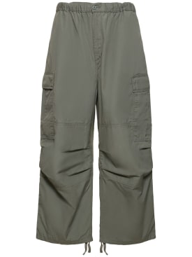 Carhartt WIP: Pantalones cargo de algodón - Smoke Green - men_0 | Luisa Via Roma