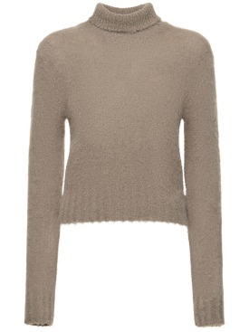 AMI Paris: Rollkragensweater aus Alpakamischung - Grau - women_0 | Luisa Via Roma