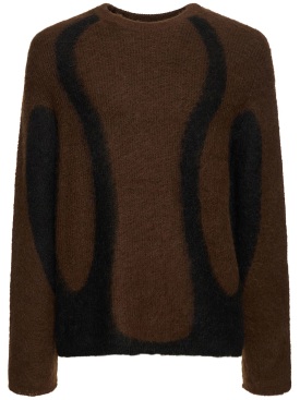 J.L-A.L: Liquid alpaca blend sweater - Black - men_0 | Luisa Via Roma