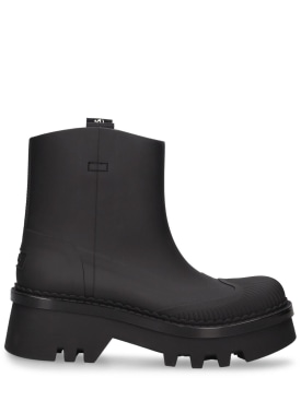 Chloé: 55mm Raina rubber rain boots - Black - women_0 | Luisa Via Roma