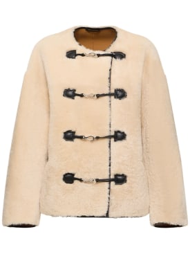 toteme - piel y shearling - mujer - rebajas

