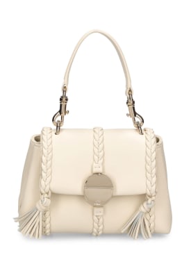 Chloé: Small Penelope leather top handle bag - Misty Ivory - women_0 | Luisa Via Roma