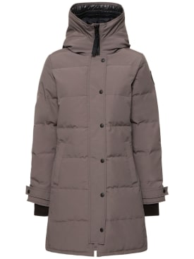 Canada Goose: Parka imbottito Shelburne - Coastal Grey - women_0 | Luisa Via Roma