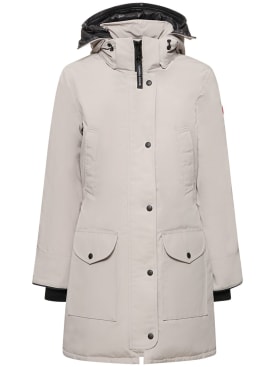 Canada Goose: Trillium down parka - Limestone - women_0 | Luisa Via Roma