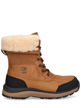 Ugg: 25mm Adirondack III leather hiking boots - Tan - women_0 | Luisa Via Roma