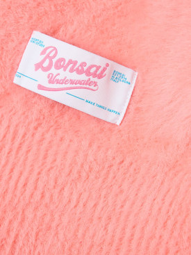 Bonsai: Crop oversize knit turtleneck sweater - Peach - men_0 | Luisa Via Roma