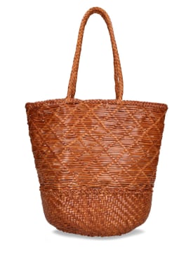 Dragon Diffusion: Corso Weave leather bucket bag - Tan - women_0 | Luisa Via Roma
