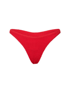Bond Eye: Sinner seersucker bikini bottoms - Red - women_0 | Luisa Via Roma