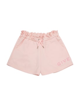 Givenchy: 混棉短裤 - 粉色 - kids-girls_0 | Luisa Via Roma
