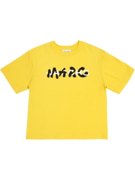 Marc Jacobs: 有机棉平纹针织T恤 - 黄色 - kids-boys_0 | Luisa Via Roma