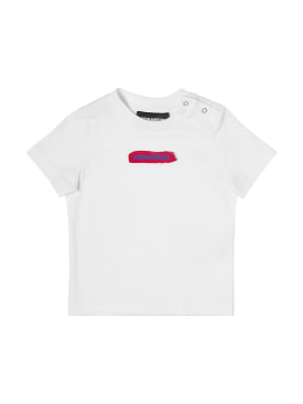 Dsquared2: Printed cotton jersey t-shirt - White - kids-girls_0 | Luisa Via Roma