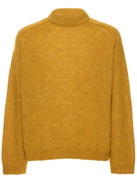 A.P.C.: Alpaca blend knit sweater - Yellow - men_0 | Luisa Via Roma