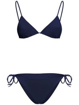 Lido: Venti self-tie triangle bikini - Navy - women_0 | Luisa Via Roma