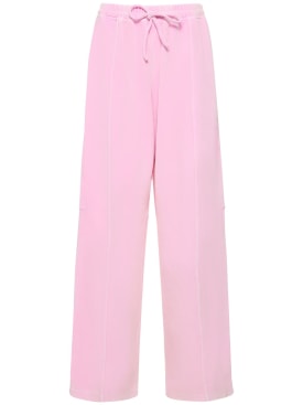 Alexander Wang: Articulated cotton blend sweatpants - Pink - women_0 | Luisa Via Roma