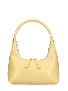 Marge Sherwood: Mini Hobo leather bag w/strap - Soup Glossy - women_0 | Luisa Via Roma