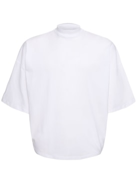 Jil Sander: Boxy fit cotton jersey t-shirt - White - men_0 | Luisa Via Roma