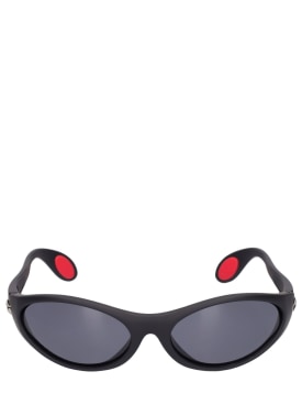 Coperni: Logo cycling sunglasses - Black - women_0 | Luisa Via Roma