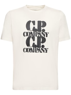 C.P. Company: Graphic t-shirt - Gauze White - men_0 | Luisa Via Roma