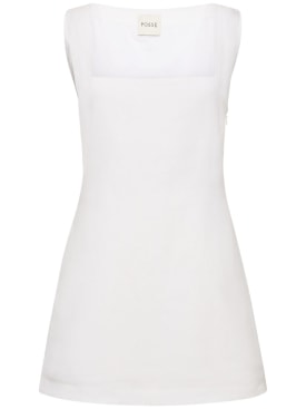 POSSE: Alice linen mini dress - White - women_0 | Luisa Via Roma
