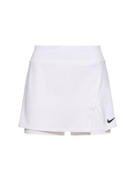 Nike: Jupe de tennis Dri-Fit - Blanc - women_0 | Luisa Via Roma