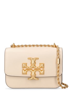 Tory Burch: Small Eleanor leather shoulder bag - New Ivory - women_0 | Luisa Via Roma