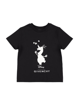 Givenchy: Cotton jersey t-shirt - Black - kids-girls_0 | Luisa Via Roma