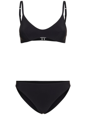 Lido: Quarantatre triangle bikini set - Black - women_0 | Luisa Via Roma