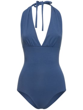 Isole & Vulcani: Venere jersey one piece swimsuit - Blue - women_0 | Luisa Via Roma