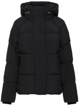 Canada Goose: Junction recycled nylon down parka - Black - women_0 | Luisa Via Roma