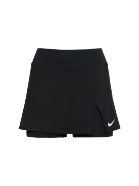 Nike: Dri-Fit tennis skirt - Black - women_0 | Luisa Via Roma