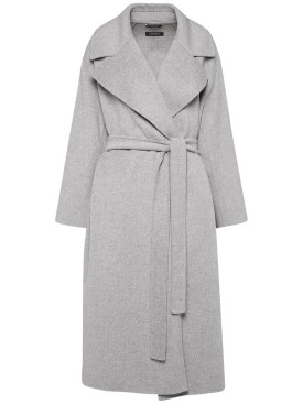 'S Max Mara: Olanda wool belted coat - Grey - women_0 | Luisa Via Roma