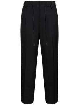 Sacai: Tailored suiting pants - Black - men_0 | Luisa Via Roma
