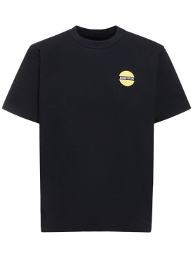 Sacai: Know Future t-shirt - Navy - men_0 | Luisa Via Roma