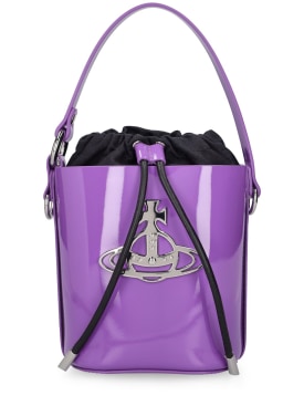 Vivienne Westwood: Daisy皮革水桶包 - 紫色 - women_0 | Luisa Via Roma