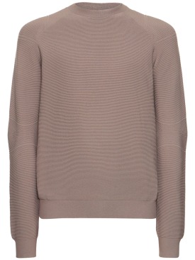 Alphatauri: Fosop crewneck sweater - Mud - men_0 | Luisa Via Roma
