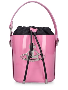 Vivienne Westwood: Daisy leather bucket bag - Pink - women_0 | Luisa Via Roma